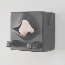 Antartidee - sleutelrekje - neus - zwart - Italiaans - Design - polystone
