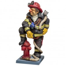 Brandweerman beeldje van Forchino