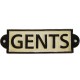 Gents & Ladies gietijzer bordjes voor heren en dames toilet