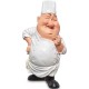 Kok - chef-kok - italiaanse kok - beeldje - funny jobs - warren stratford - 10.5x10x18.5cm