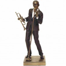 Zanger met trompet van le monde du jazz beeldje
