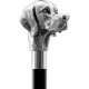 MadDeco - Ierse Setter - Beukenhouten wandelstok met zilver verguld handvat - Italiaans design