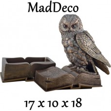 MadDeco  luxe  decoratieve  opbergdoos -uil  boek - polystone