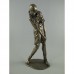 Vrouwelijke golfer bronskleurig beeld 300033
